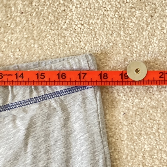 Pre-loved Grey Jersey Stretchy Pyjamas with Blue Drawstring Waist - XL Size - Picture 10 of 12